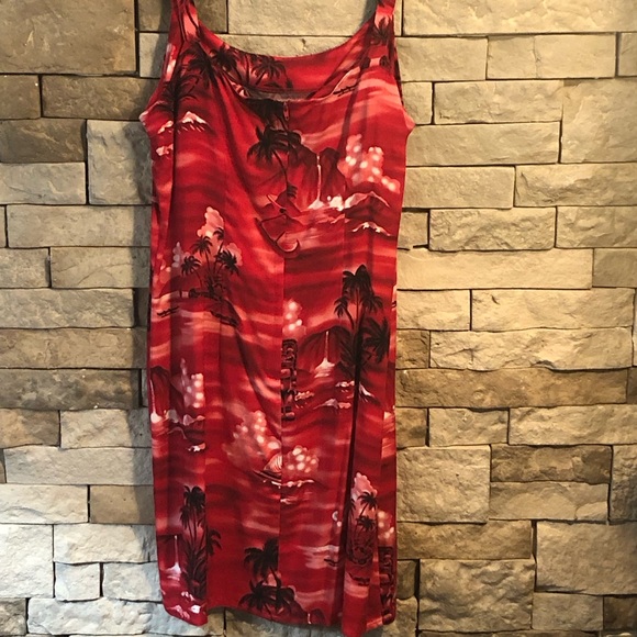 Y2K 90’s Red Summer Dress Size Medium - Picture 9 of 13